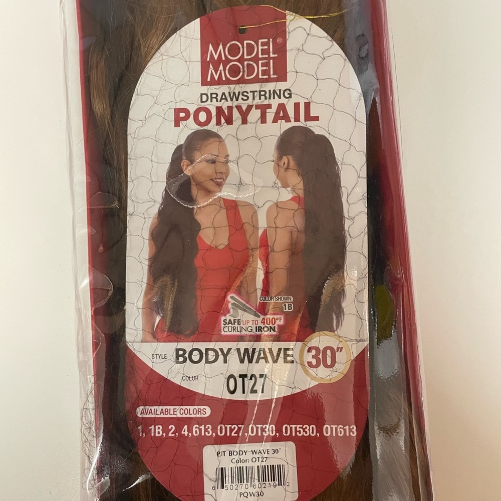 Model Model, Drawstring Ponytail Body Wave 30”, color OT27